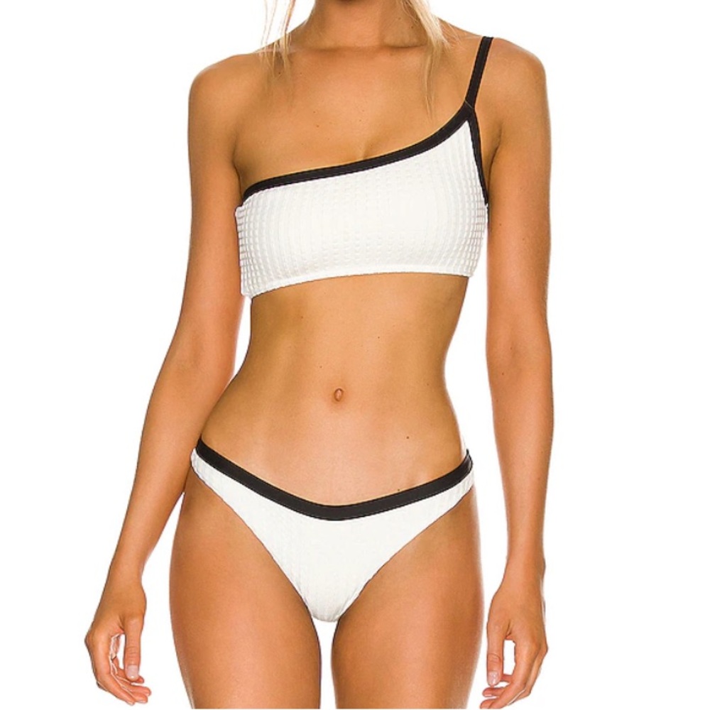 NWT L*SPACE Black and White Bikini Set